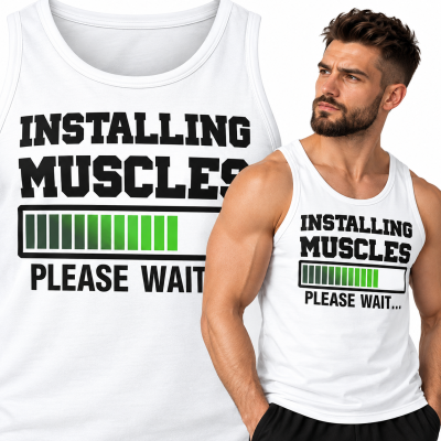 TANK TOP NA SIŁOWNIĘ  INASTALING MUSCLES